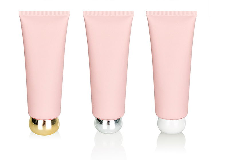 100g Frosted Matte Pink Cosmetic Tube - Cleanser & Hand Cream - Empty PE Plastic Squeeze Bottle