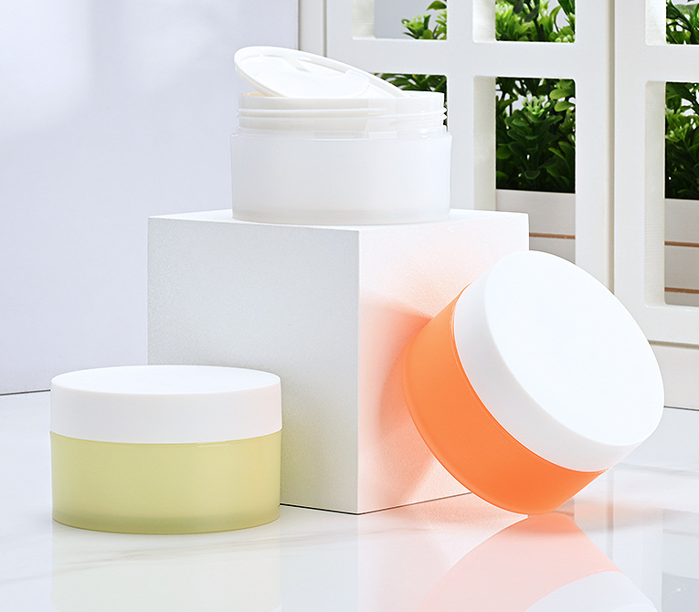 76 teeth 80g 100g makeup remover balm bottle PP scrub mud mask bottle double layer cream bottle face mask cream bottle