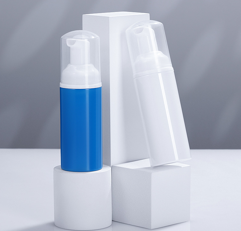 50ml 60ml 80ml 100ml foam bottle PET plastic facial cleanser mousse empty bottle press-type foaming bottle bubble bottle