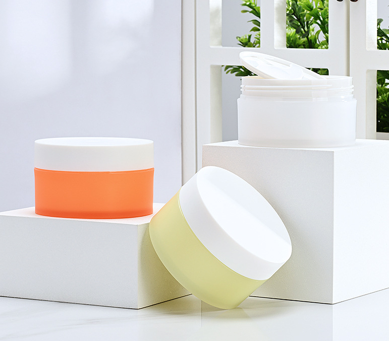 76 teeth 80g 100g makeup remover balm bottle PP scrub mud mask bottle double layer cream bottle face mask cream bottle