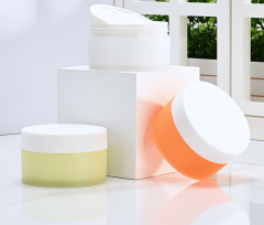 76 teeth 80g 100g makeup remover balm bottle PP scrub mud mask bottle double layer cream bottle face mask cream bottle