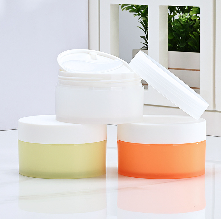 76 teeth 80g 100g makeup remover balm bottle PP scrub mud mask bottle double layer cream bottle face mask cream bottle
