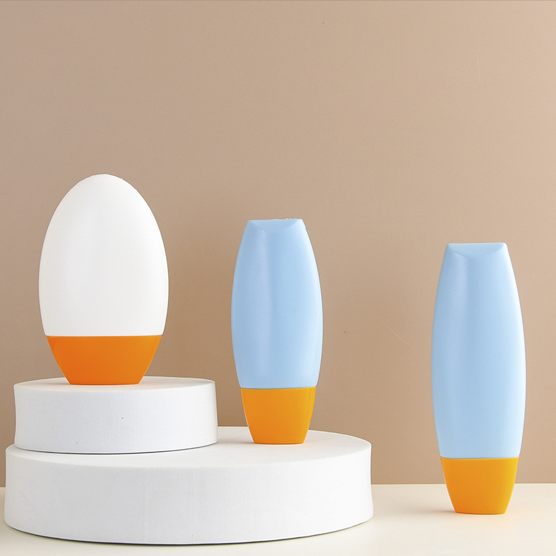 40g 60g Inverted Oval PE Plastic Cosmetic Bottle for Lotion & Cream