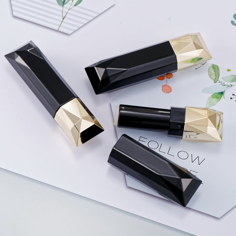 Wholesale diamond-shaped lipstick tube packaging material for DIY lipstick tubes, empty tubes 12.1mm