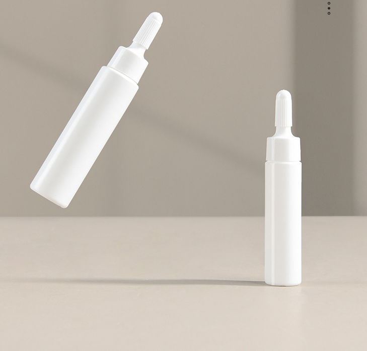 PE pointed tube bottle cosmetic pump bottle plastic essence oil lotion trial small capacity