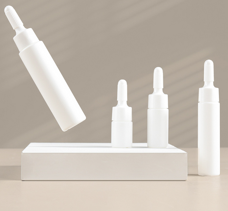 PE pointed tube bottle cosmetic pump bottle plastic essence oil lotion trial small capacity