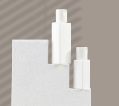 PE flip-top tube pump bottle for cosmetics, plastic essential oil/lotion dispensing bottles, trial size/samples.