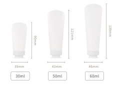 PE tubing, extrusion cap, flip-top bottle, cosmetic travel packaging, empty bottle filling