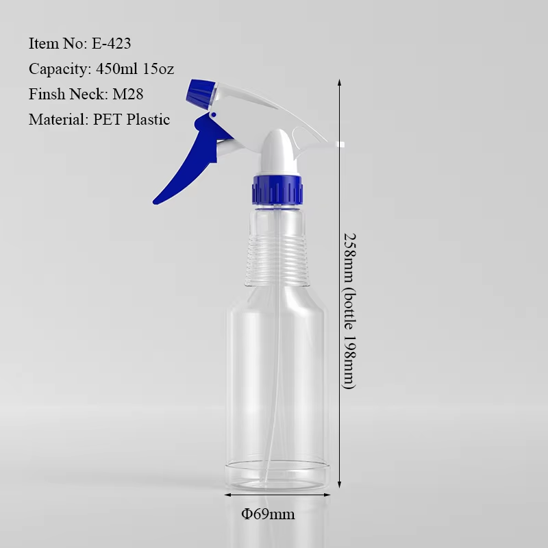 PET Plastic Trigger Spray Bottle 450ml 15oz