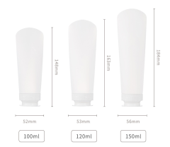 PE tubing, extrusion cap, flip-top bottle, cosmetic travel packaging, empty bottle filling