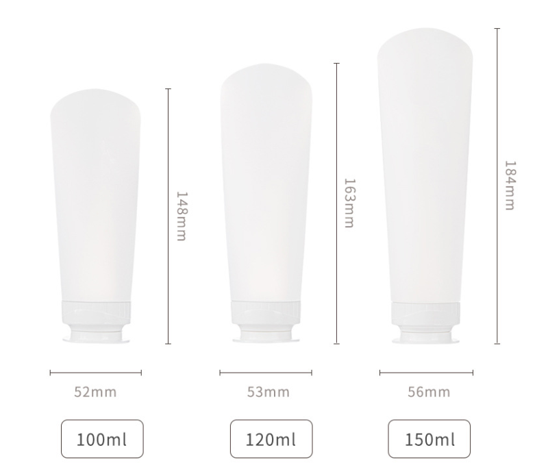 PE tubing, extrusion cap, flip-top bottle, cosmetic travel packaging, empty bottle filling