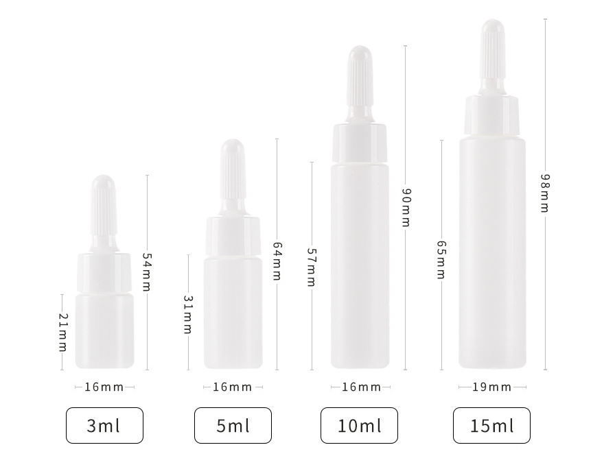 PE pointed tube bottle cosmetic pump bottle plastic essence oil lotion trial small capacity