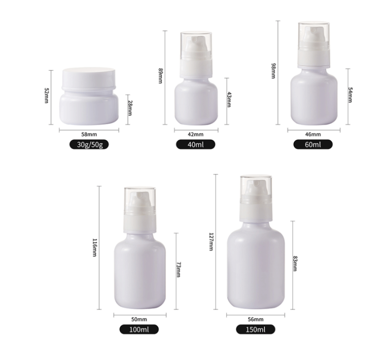 40ml/60ml/100ml/150ml medical beauty cosmetic bottles, lotion bottles, spray bottles, PET serum bottles