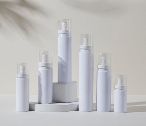 40ML 60ML 80ML 100ML 120ML 150ML White snap-lock bottle Alcohol spray bottle Sunscreen spray bottle