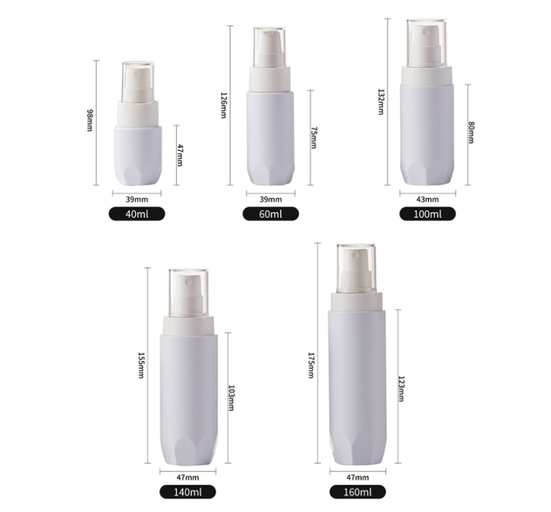40ML 60ML 100ML 140ML 160ML spray pump lotion bottle high-end cosmetic set repackaging