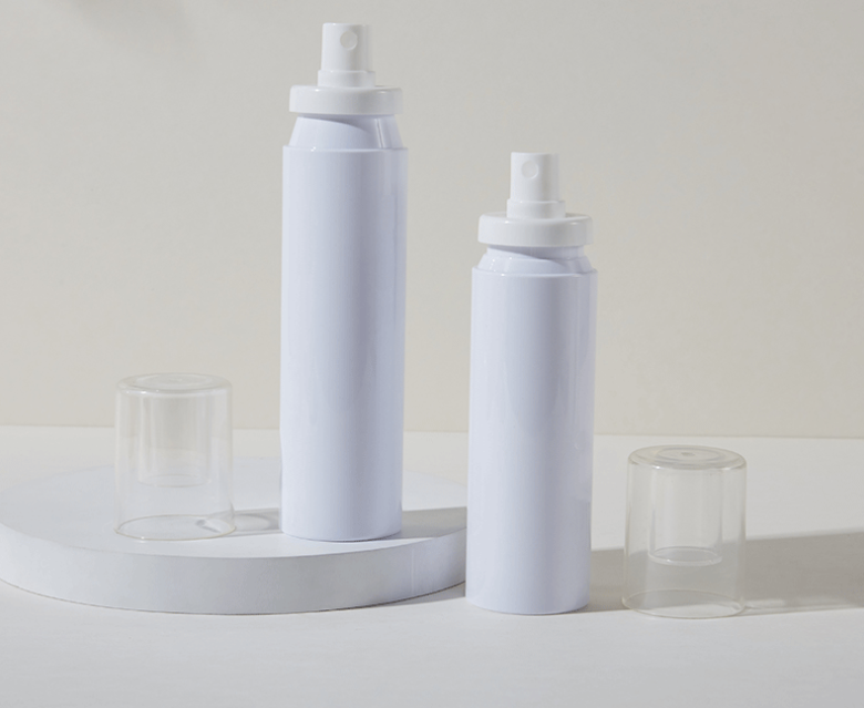 40ML 60ML 80ML 100ML 120ML 150ML White snap-lock bottle Alcohol spray bottle Sunscreen spray bottle