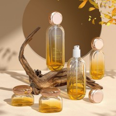30g, 50g, 30ml, 50ml, 100ml, 120ml Flat round set, glass bottle, lotion/spray, pump dispenser, thick-bottomed cream bottle