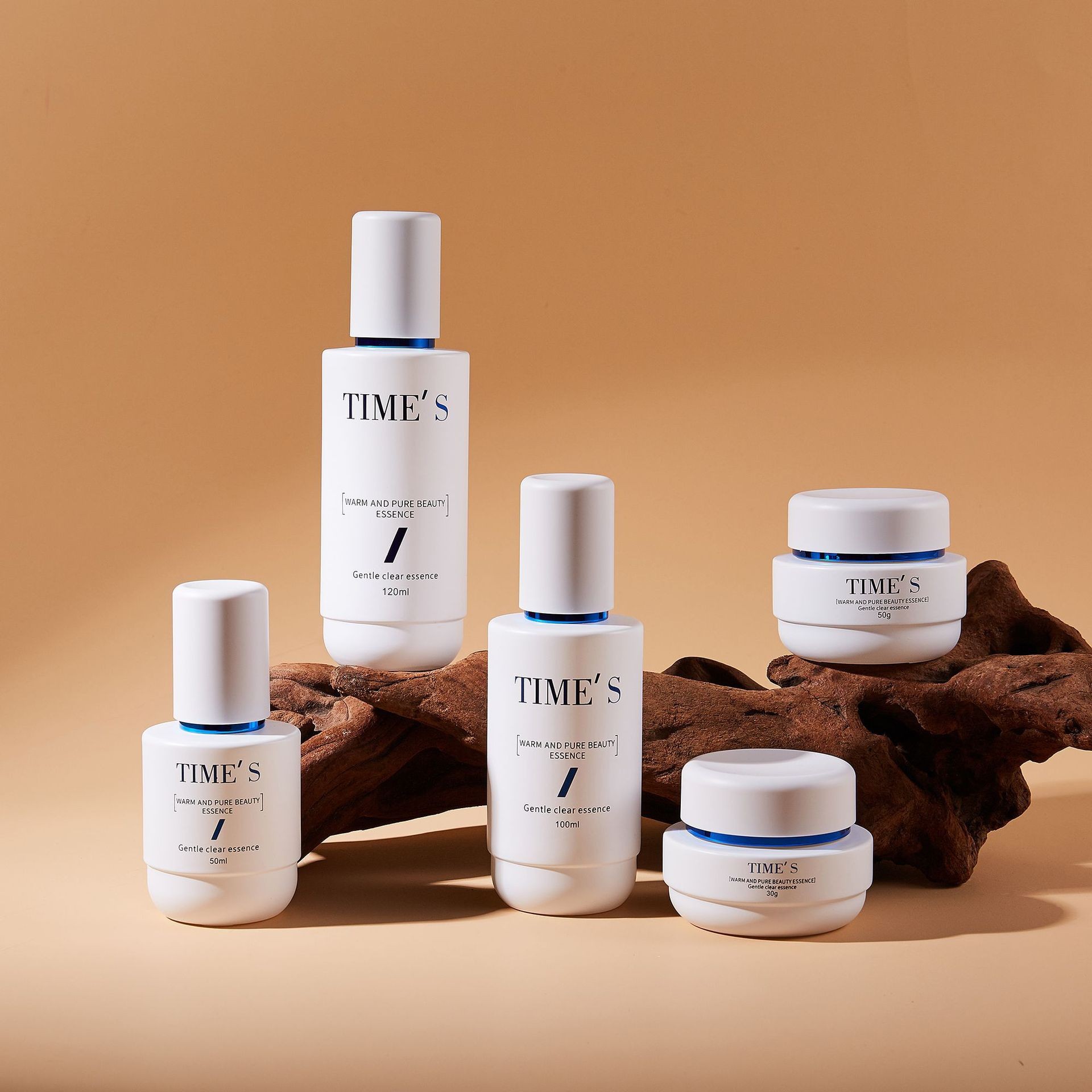 30g, 50g, 30ml, 40ml, 50ml, 100ml, 120ml Matte White Series - Dispenser, Lotion, Spray Bottle, Cream Bottle, Straight Round Cosmetic Set - Glass Bottle