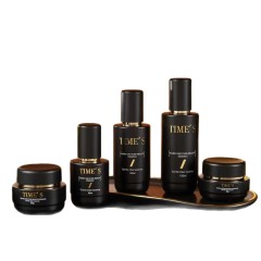 30g, 50g, 30ml, 40ml, 50ml, 100ml, 120ml Matte Black Series - Dispensing Lotion/Spray Bottles, Cream Bottles, High-End Straight Round Cosmetic Sets - Glass Bottles