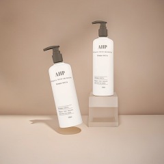 500ml shampoo empty bottle, round shoulder plastic bottle, PET skin care pump lotion bottle