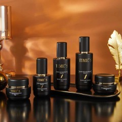 30g, 50g, 30ml, 40ml, 50ml, 100ml, 120ml Matte Black Series - Dispensing Lotion/Spray Bottles, Cream Bottles, High-End Straight Round Cosmetic Sets - Glass Bottles