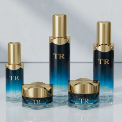 30G 50G 40ML 100ML 120ML Clover Series Glass Set Cosmetic Packaging Pressing Lotion Cream Dispenser Empty Bottle