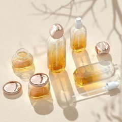30g, 50g, 30ml, 50ml, 100ml, 120ml Flat round set, glass bottle, lotion/spray, pump dispenser, thick-bottomed cream bottle