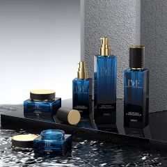 30G 50G 40ML 100ML 120ML Square Cream Lotion Essential Oil Cosmetic Set Glass Bottle Press-Type Toner Lotion Bottle