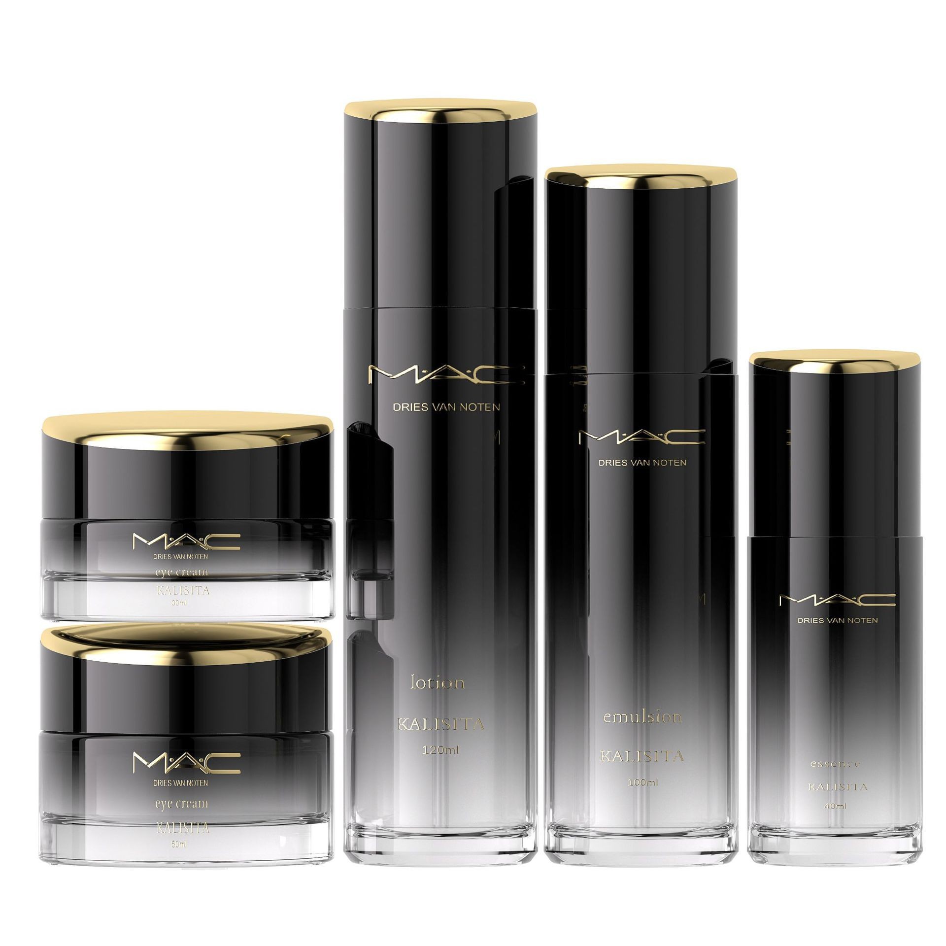 30G 50G 40ML 100ML 120ML Thick-bottomed Cosmetic Glass Set Bottles, High-end Cream Bottles, Skin Lotion Dispensing Bottles