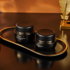 30g, 50g, 30ml, 40ml, 50ml, 100ml, 120ml Matte Black Series - Dispensing Lotion/Spray Bottles, Cream Bottles, High-End Straight Round Cosmetic Sets - Glass Bottles
