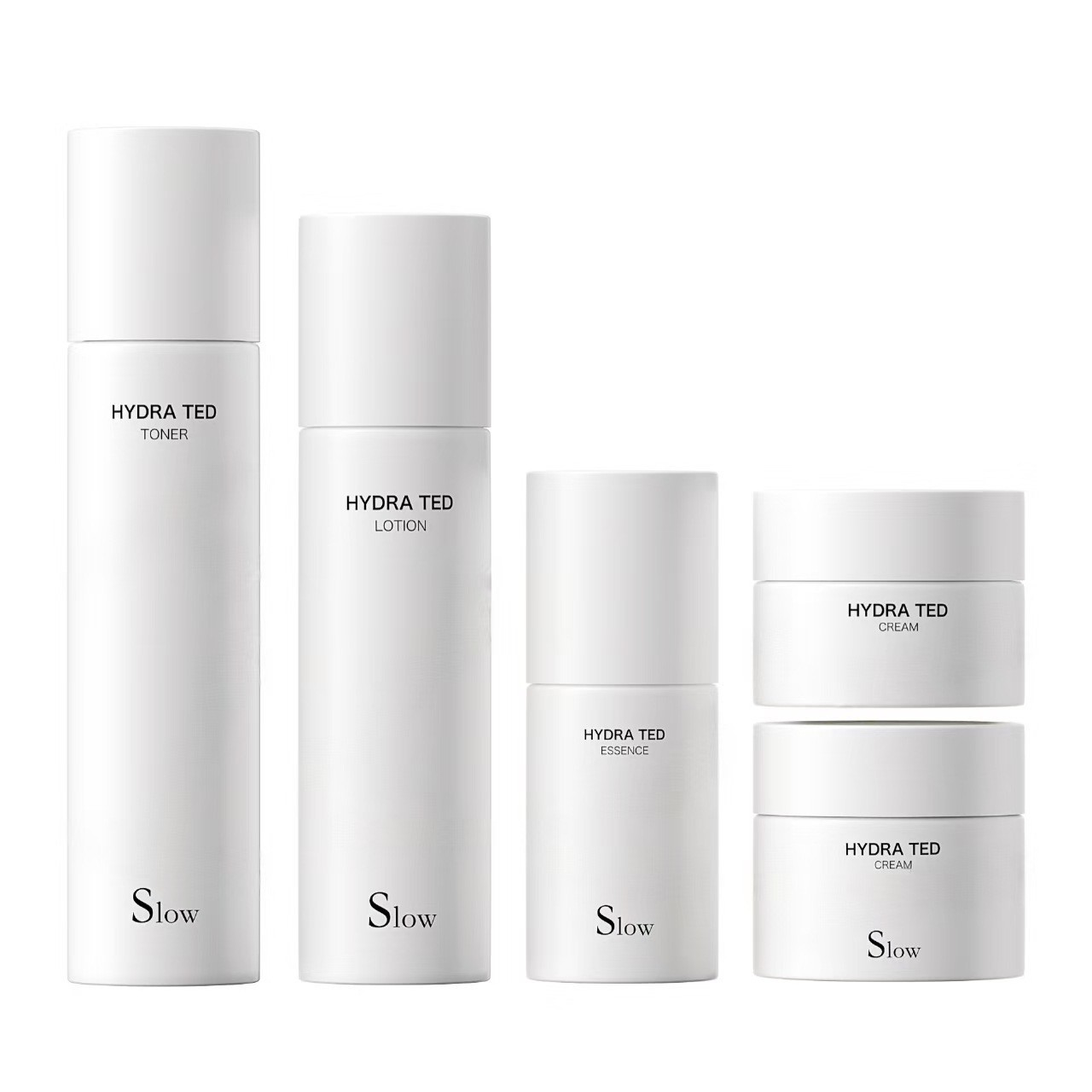 30g, 50g, 30ml, 40ml, 50ml, 100ml, 120ml Matte White Series Lotion Dispenser Spray Bottle, High-End Straight Round Cream Cosmetic Set Glass Bottle