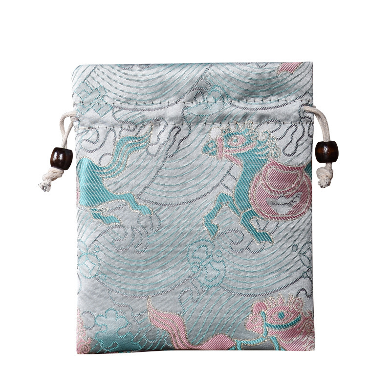 Double-layer jewelry bag, walnut bag, Buddhist bead and bracelet bag, bead polishing bag, bracelet and necklace bag, Chinese-style cloth bag