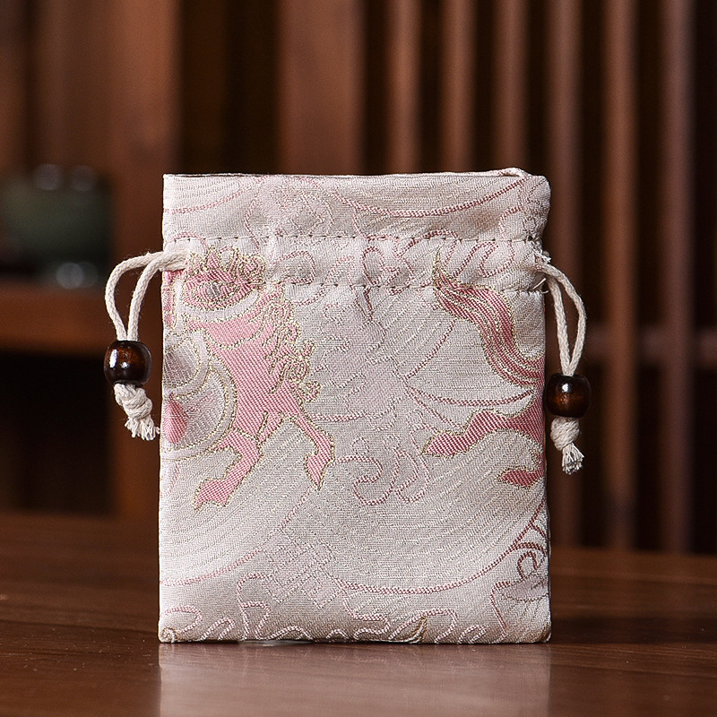 Double-layer jewelry bag, walnut bag, Buddhist bead and bracelet bag, bead polishing bag, bracelet and necklace bag, Chinese-style cloth bag