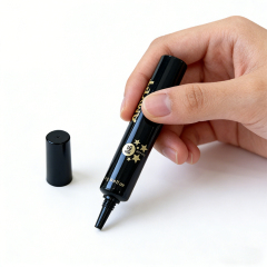 Custom 12ml Black PE Plastic Fine-Tip Squeeze Tube