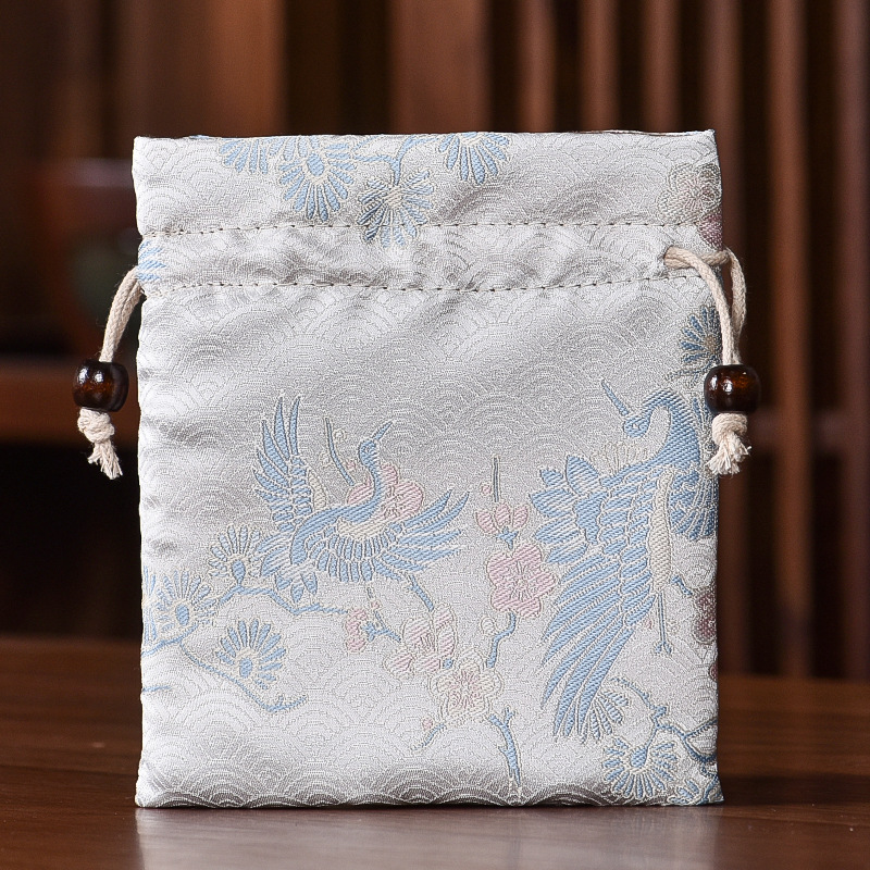 Jewelry pouch, brocade pouch, antique bracelet pouch, drawstring bag, jewelry gift packaging cloth bag
