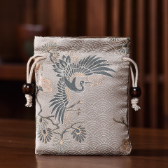 Jewelry pouch, brocade pouch, antique bracelet pouch, drawstring bag, jewelry gift packaging cloth bag