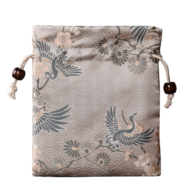 Jewelry pouch, brocade pouch, antique bracelet pouch, drawstring bag, jewelry gift packaging cloth bag