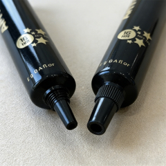 Custom 12ml Black PE Plastic Fine-Tip Squeeze Tube