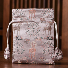 Brocade high-end jewelry bag, antique bracelet bag, Chinese brocade pouch, small cloth bag, lucky bag, Buddhist bead bag, bead playing bag