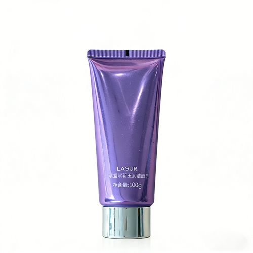 100ml Purple PE Squeeze Tube with Screw Cap