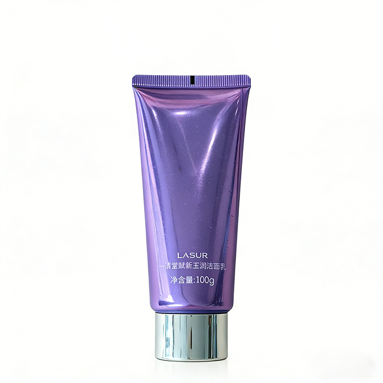 100ml Purple PE Squeeze Tube with Screw Cap
