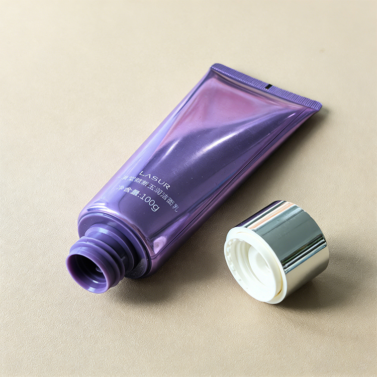 100ml Purple PE Squeeze Tube with Screw Cap