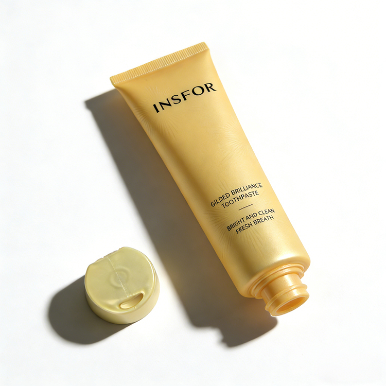 100ml Yellow PE Plastic Squeeze Tube with Flip Cap