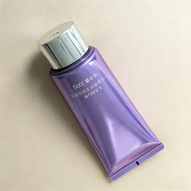 100ml Purple PE Squeeze Tube with Screw Cap