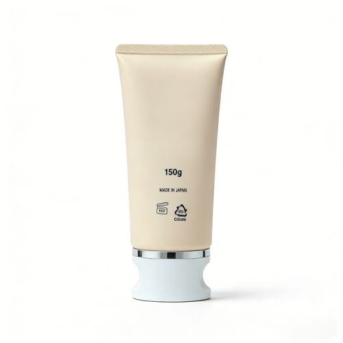 150ml Beige PE Plastic Squeeze Tube with Screw Cap