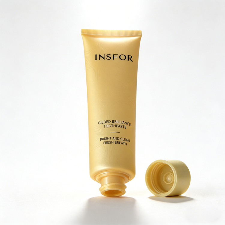 100ml Yellow PE Plastic Squeeze Tube with Flip Cap