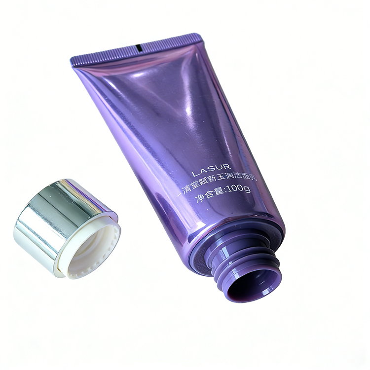 100ml Purple PE Squeeze Tube with Screw Cap