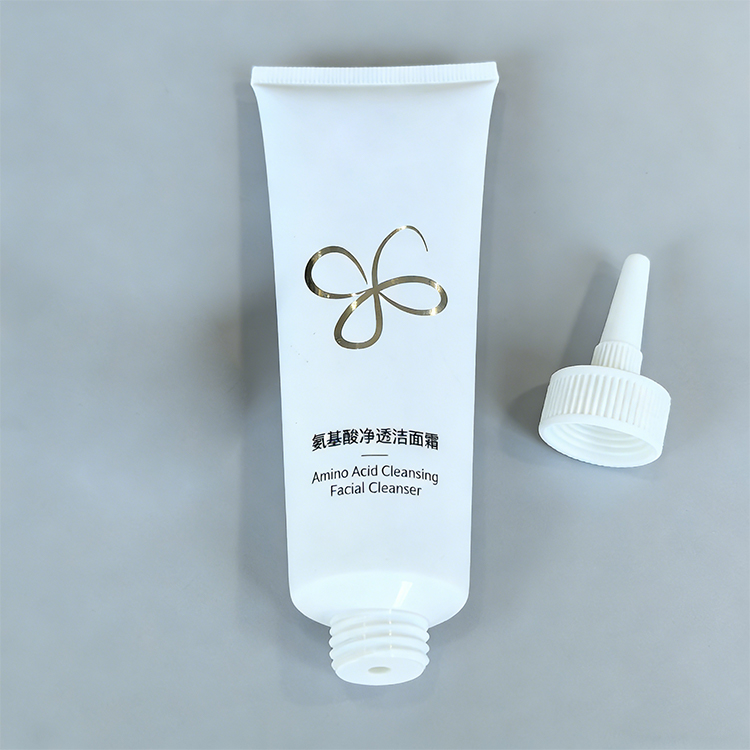120ml 4 oz White PE Plastic Tube With Pointed Nozzle Cap