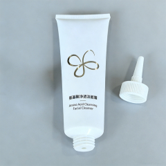 120ml 4 oz White PE Plastic Tube With Pointed Nozzle Cap