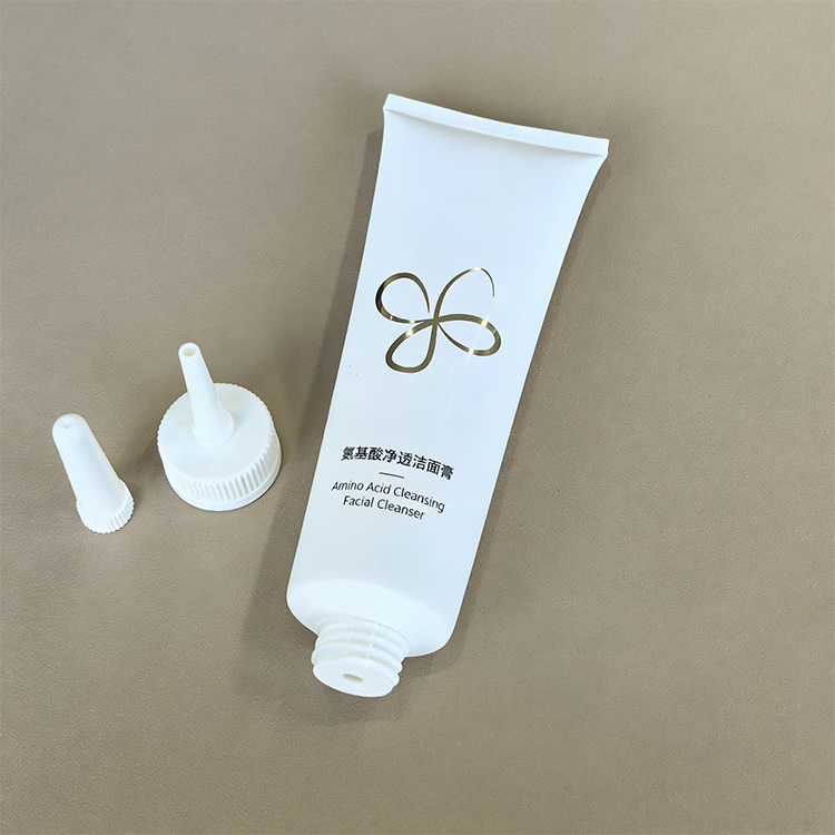120ml 4 oz White PE Plastic Tube With Pointed Nozzle Cap